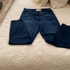 Dark denim cropped jean